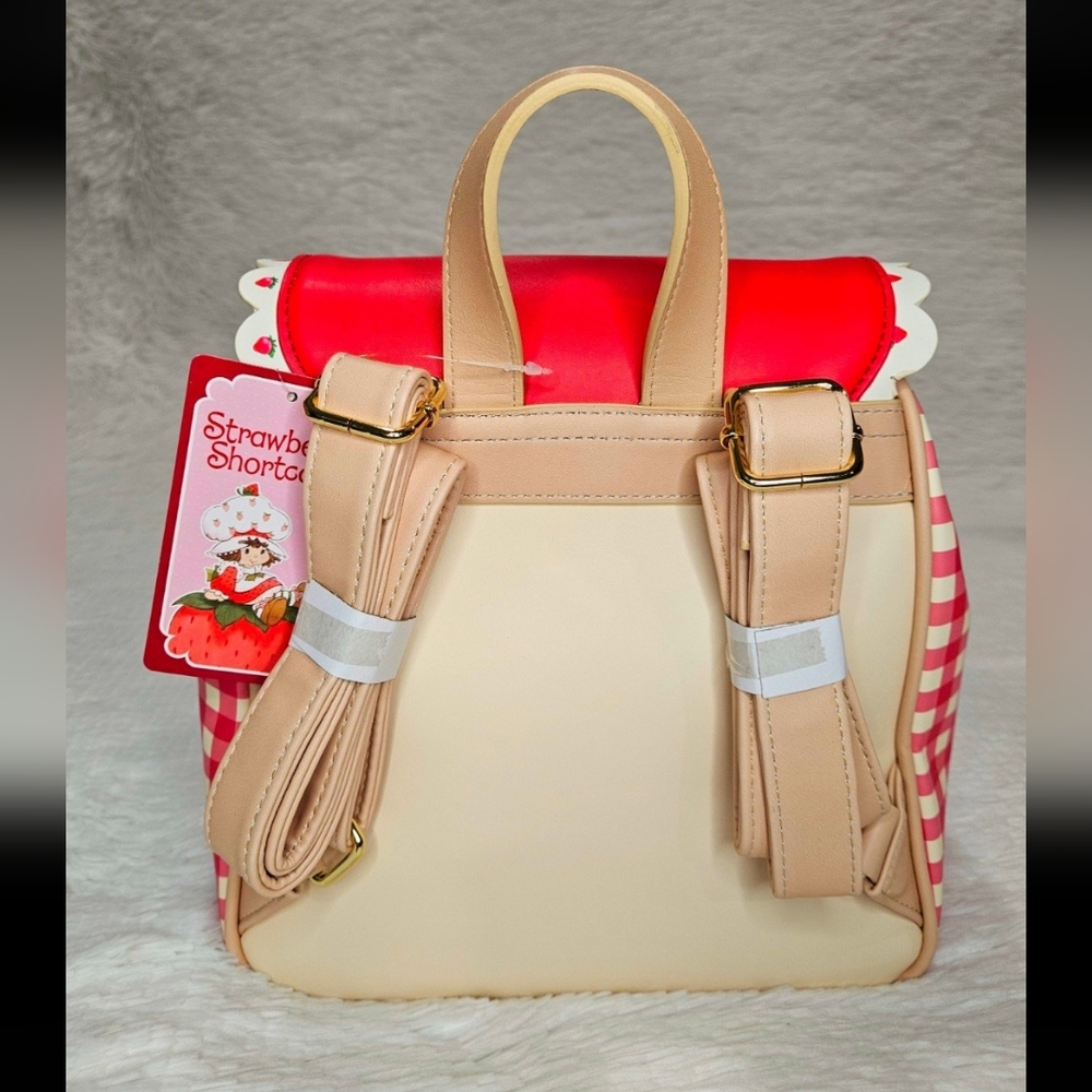 Loungefly Strawberry Shortcake Gingham mini Backpack - Picture 4 of 6